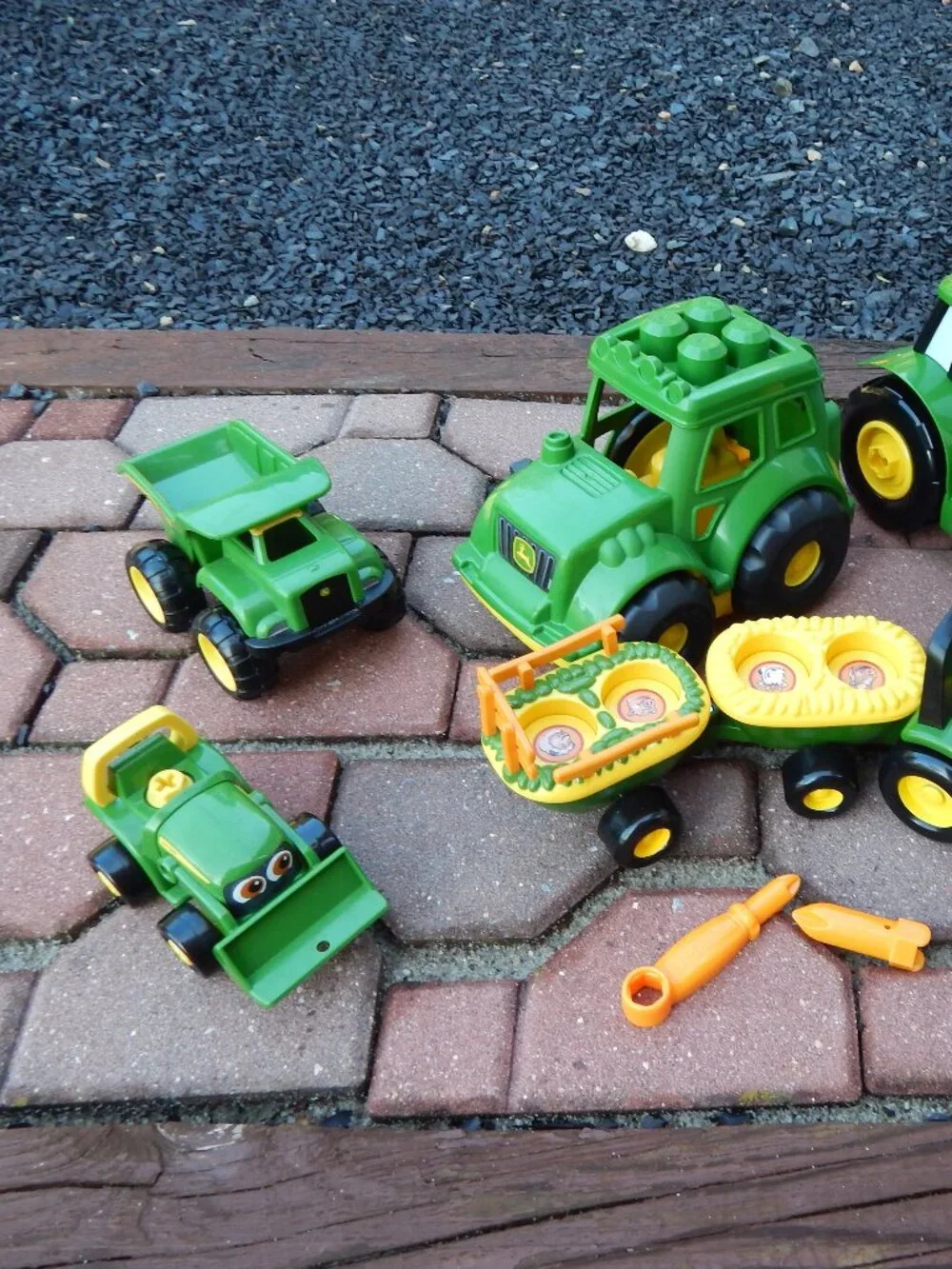 John Deere Lot of Toddler Young Boys Tractor Toys Vehicles Lot